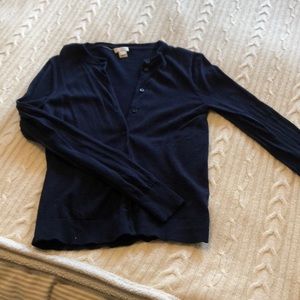 J. Crew navy cardigan